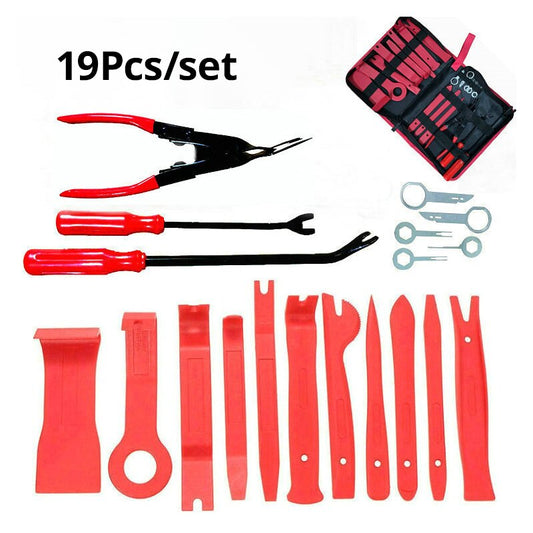 19Pcs Car Audio Set Modification Tools Audio Dashboard Disassembly Interior Door Panels Disassembly - mannisgreatdeals